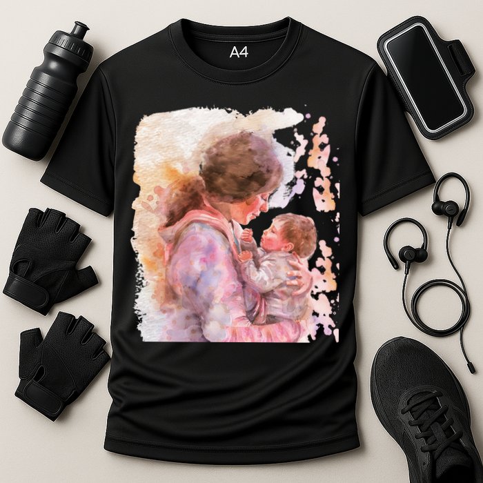 Soon To Be Mommy Est 2025 First Time Mom Mother's Day  Cooling Performance Crew T-Shirt