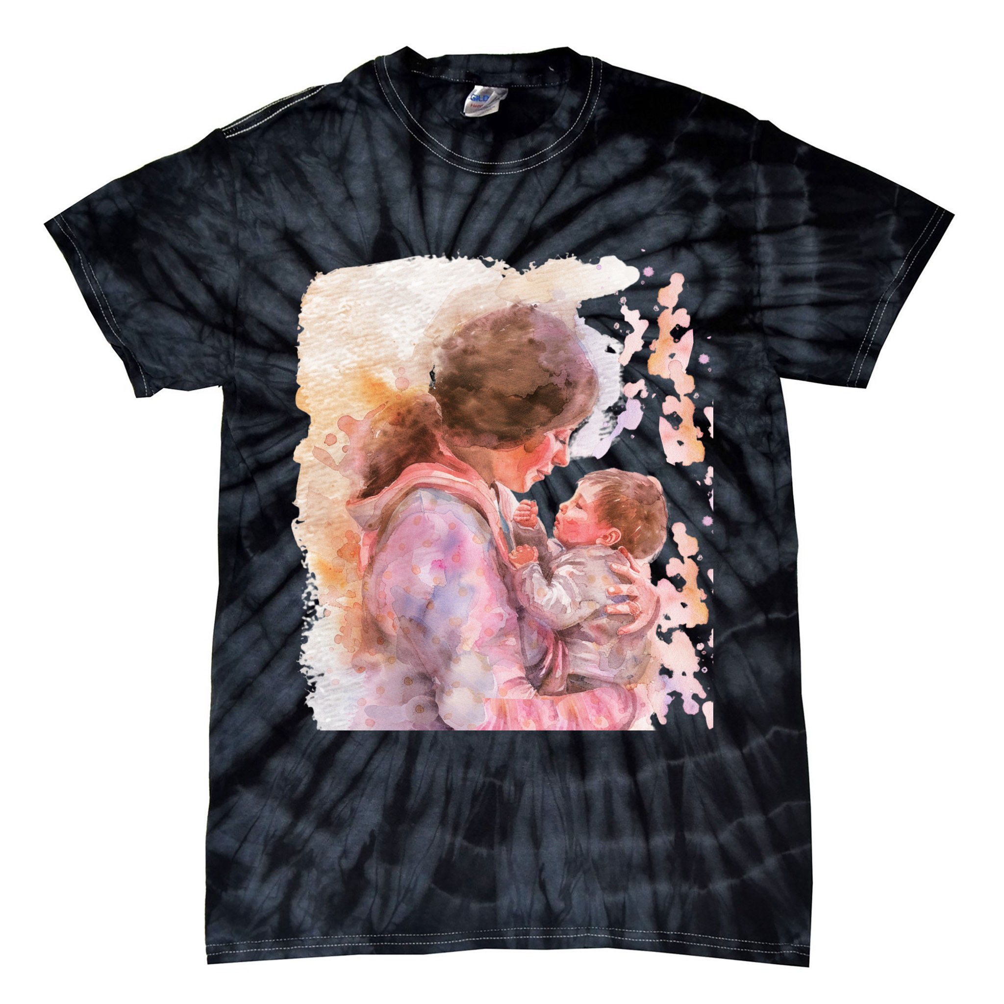 Soon To Be Mommy Est 2025 First Time Mom Mother's Day  Tie-Dye T-Shirt