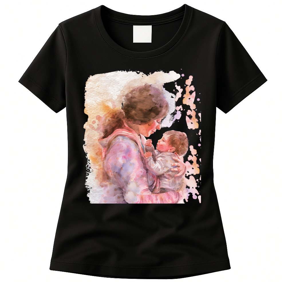 Soon To Be Mommy Est 2025 First Time Mom Mother's Day  Womens T-Shirt