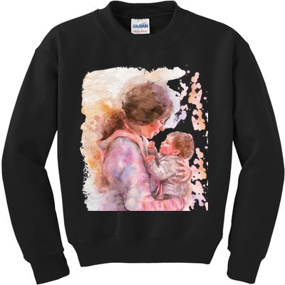 Soon To Be Mommy Est 2025 First Time Mom Mother's Day  Kids Sweatshirt