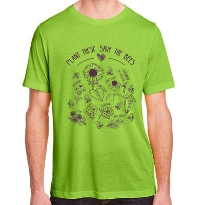 Save The Bees Plant Flowers Herbs Beekeepers Beekeeping Adult ChromaSoft Performance T-Shirt