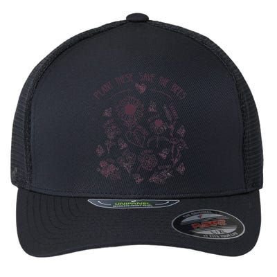 Save The Bees Plant Flowers Herbs Beekeepers Beekeeping Flexfit Unipanel Trucker Cap