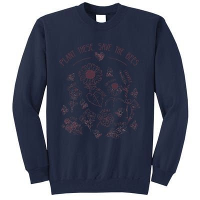 Save The Bees Plant Flowers Herbs Beekeepers Beekeeping Tall Sweatshirt