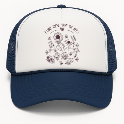 Save The Bees Plant Flowers Herbs Beekeepers Beekeeping Trucker Hat