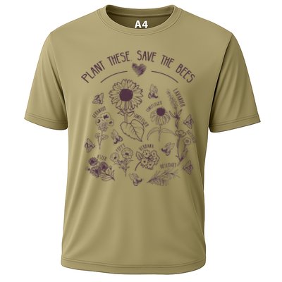 Save The Bees Plant Flowers Herbs Beekeepers Beekeeping Cooling Performance Crew T-Shirt