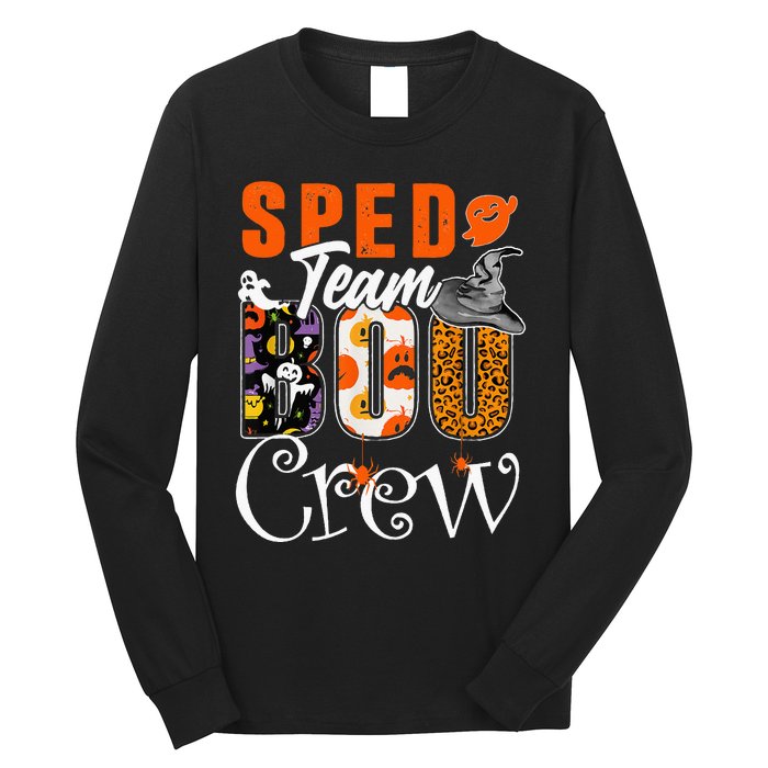 Sped Team Boo Crew Halloween Costume Special Education Crew Long Sleeve Shirt