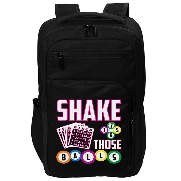 Shake Those Balls Funny Bingo Impact Tech Backpack