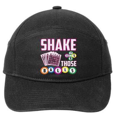 Shake Those Balls Funny Bingo 7-Panel Snapback Hat