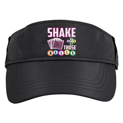Shake Those Balls Funny Bingo Adult Drive Performance Visor