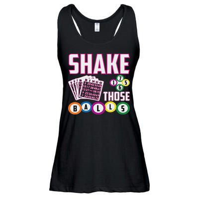 Shake Those Balls Funny Bingo Ladies Essential Flowy Tank