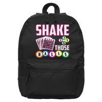 Shake Those Balls Funny Bingo 16 in Basic Backpack