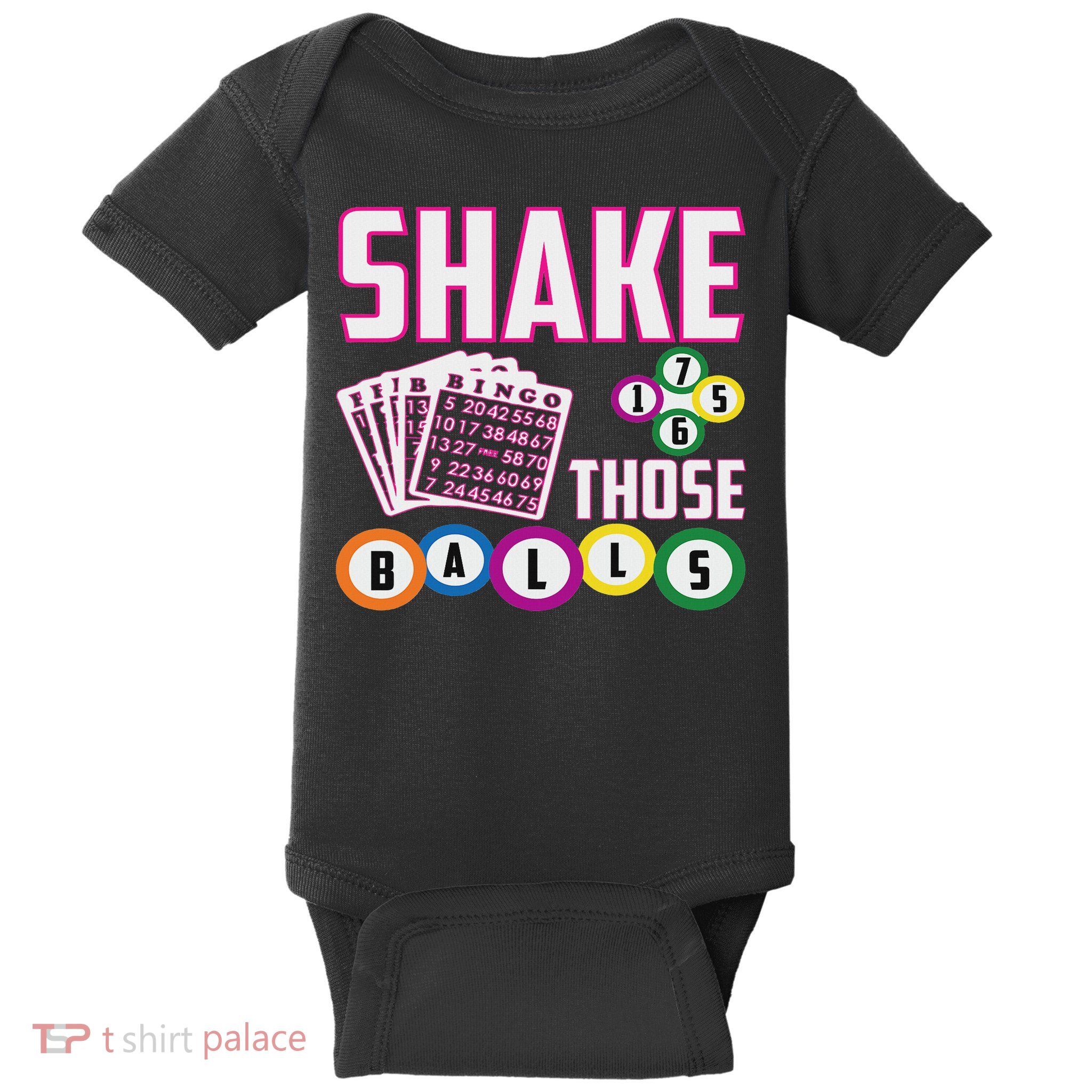 Shake Those Balls Funny Bingo Baby Bodysuit