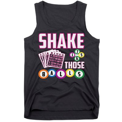 Shake Those Balls Funny Bingo Tank Top