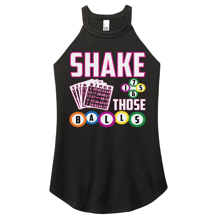 Shake Those Balls Funny Bingo Women's Perfect Tri Rocker Tank