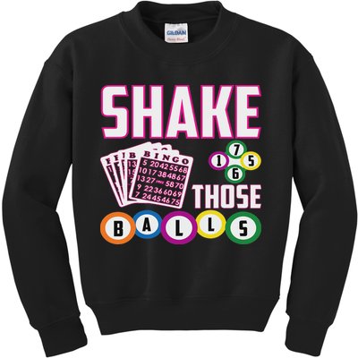 Shake Those Balls Funny Bingo Kids Sweatshirt