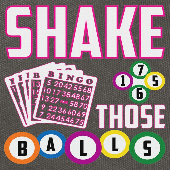 Shake Those Balls Funny Bingo Cotton Canvas Backpack
