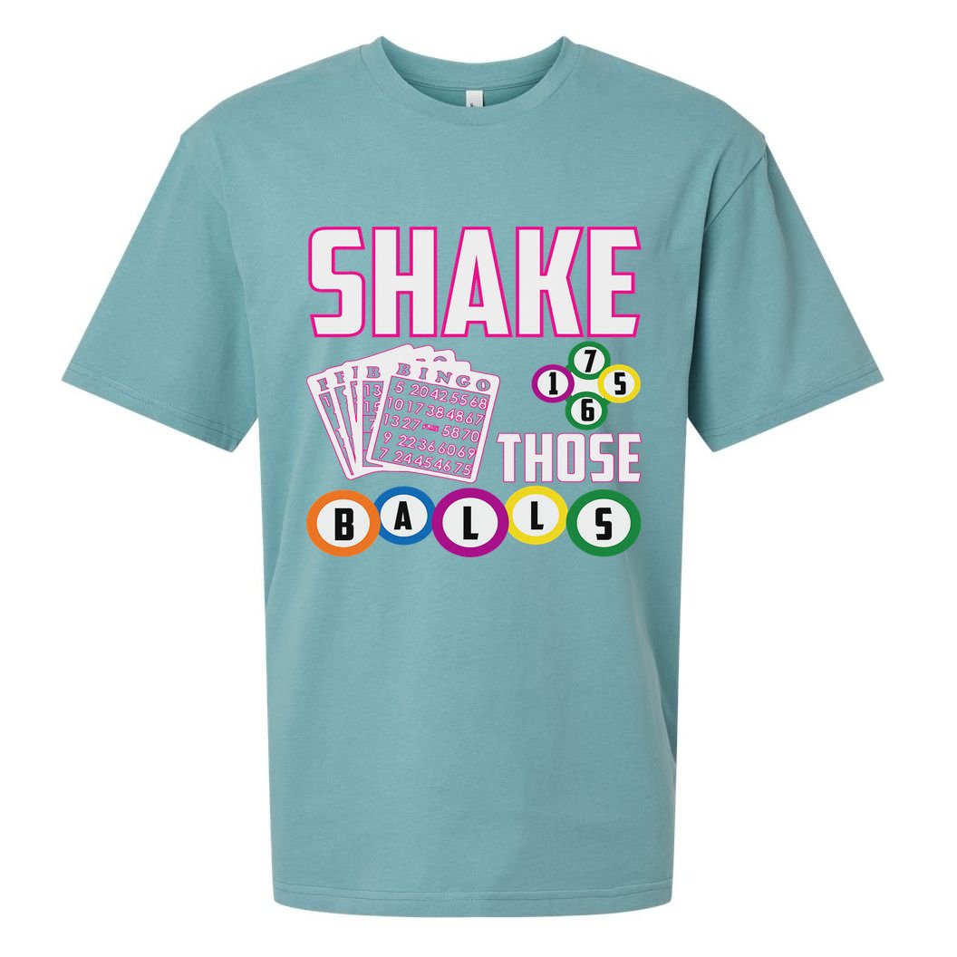 Shake Those Balls Funny Bingo Sueded Cloud Jersey T-Shirt
