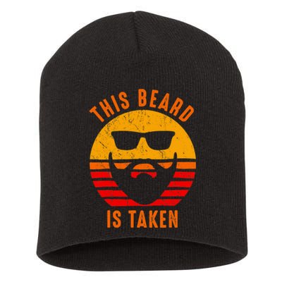 Sorry This Beard Is Taken Funny Valentines Day Gifts For Him Short Acrylic Beanie