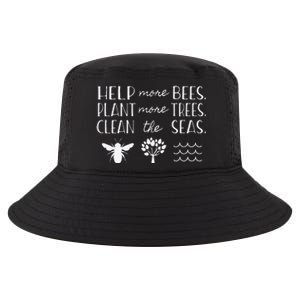 Save The Bees Plant Trees Clean Seas Earth Day Cool Comfort Performance Bucket Hat