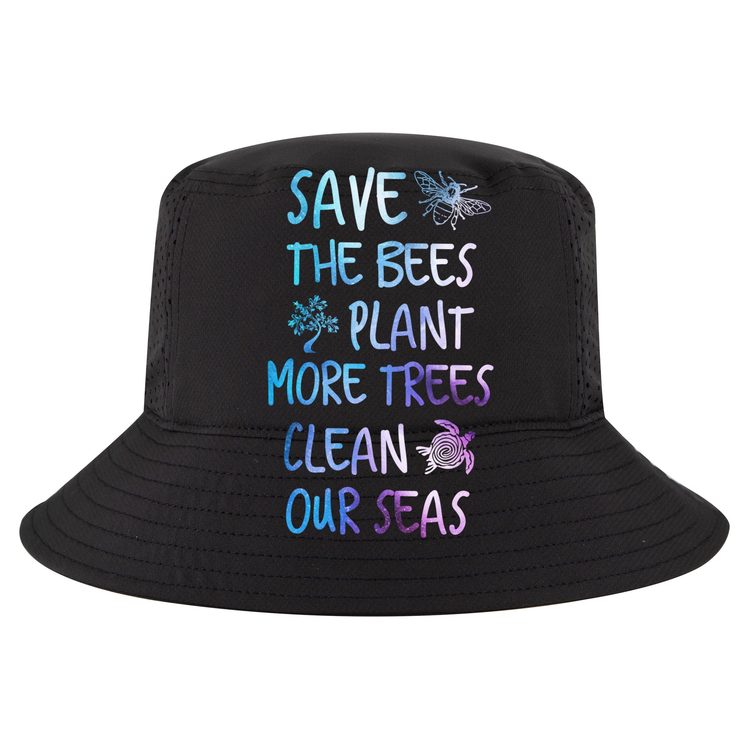 Save The Bees Plant More Trees Clean Our Seas Earth Gift Cooling Performance Crew T-Shirt