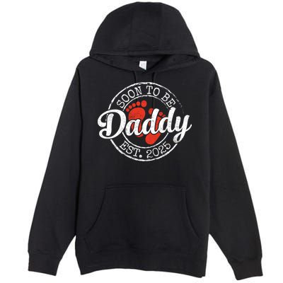 Soon To Be Daddy Est 2025 1st Time Dad Gifts Promoted To Dad  Premium Pullover Hoodie