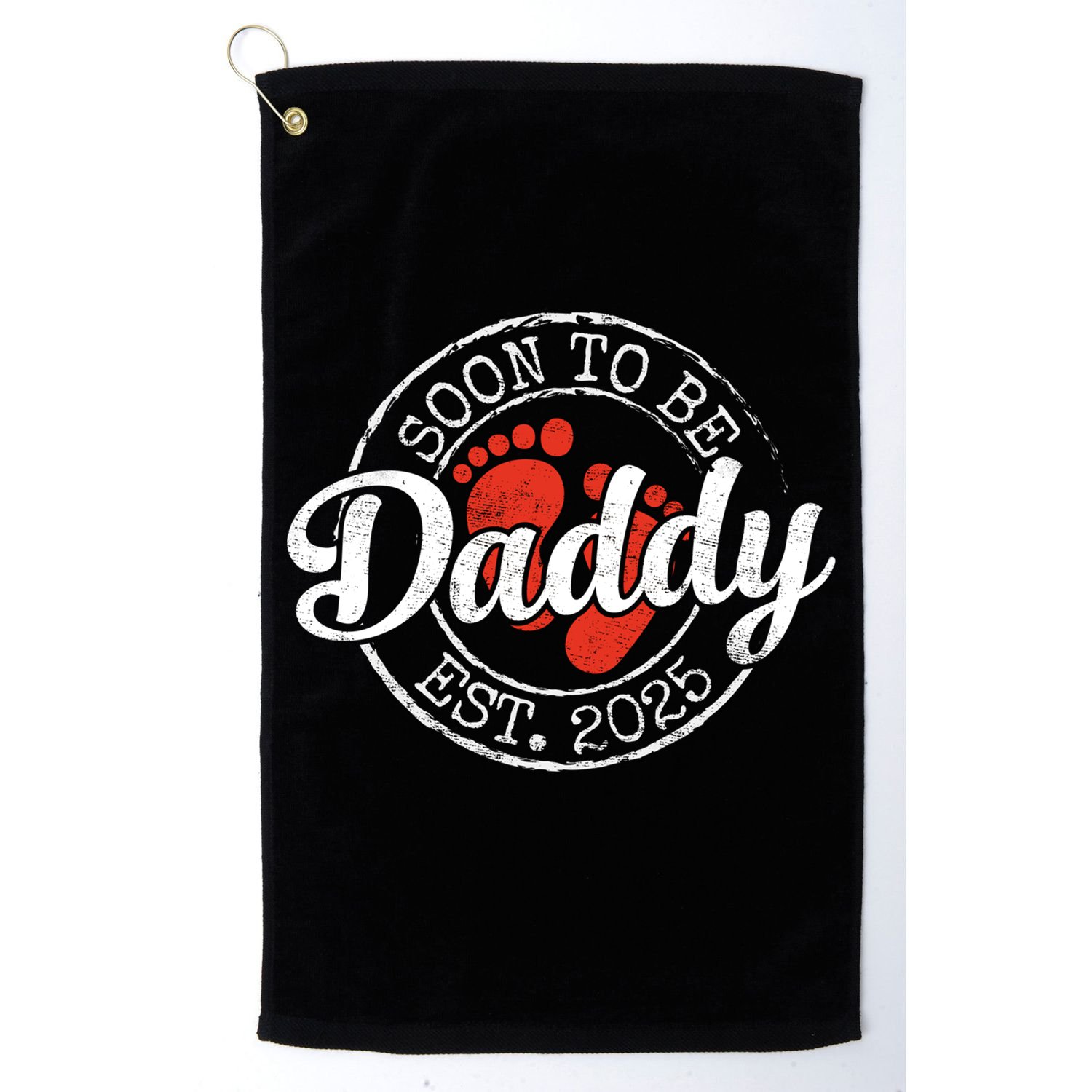 Soon To Be Daddy Est 2025 1st Time Dad Gifts Promoted To Dad  Golf Towel