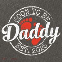 Soon To Be Daddy Est 2025 1st Time Dad Gifts Promoted To Dad  Cotton Canvas Backpack