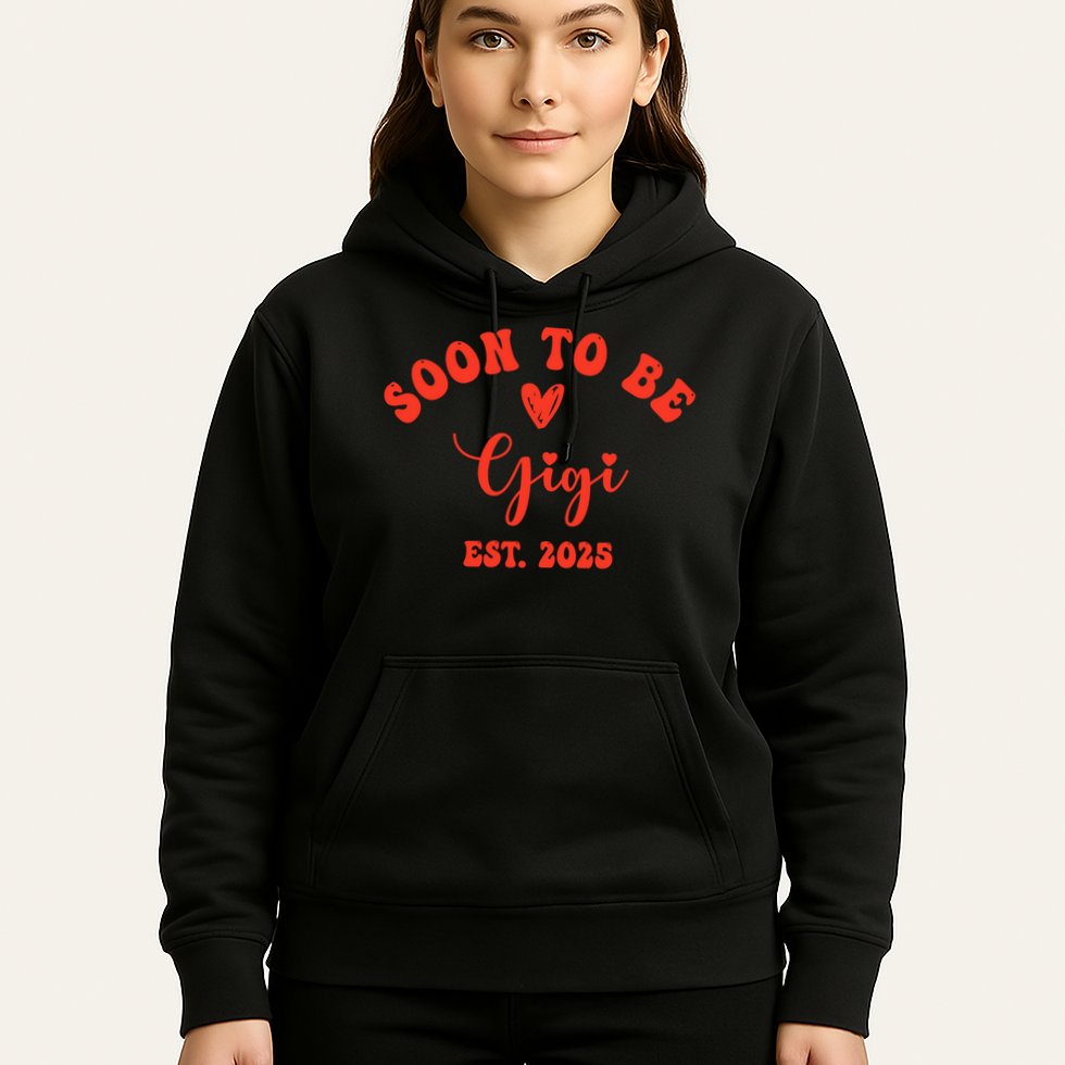 Soon To Be Gigi 2025 Mother's Day Promoted To New Grandma  Hoodie