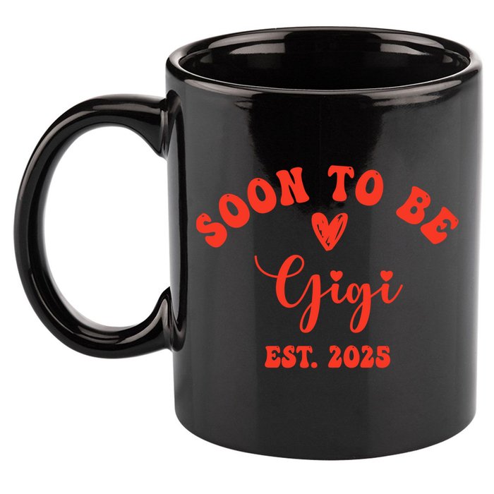 Soon To Be Gigi 2025 Mother's Day Promoted To New Grandma  11oz C Handle Ceramic Mug