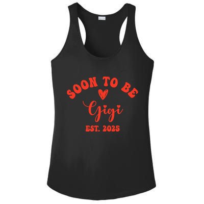 Soon To Be Gigi 2025 Mother's Day Promoted To New Grandma  Ladies PosiCharge Competitor Racerback Tank