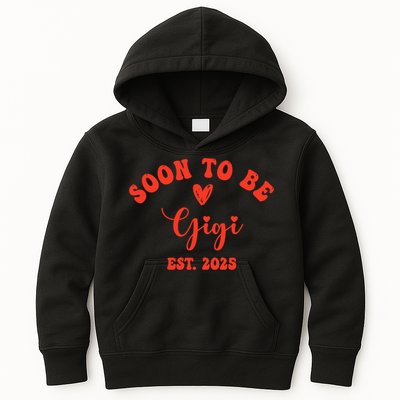 Soon To Be Gigi 2025 Mother's Day Promoted To New Grandma  Kids Hoodie