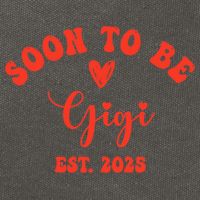 Soon To Be Gigi 2025 Mother's Day Promoted To New Grandma  Cotton Canvas Backpack