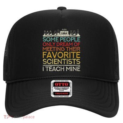 Science Teacher Biologist Scientist Women Gift Biology High Crown Mesh Back Trucker Hat