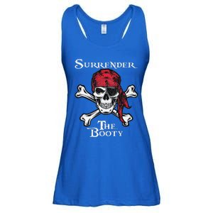 Surrender The Booty Funny Pirate Festival Ladies Essential Flowy Tank