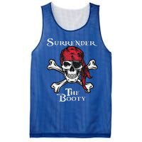 Surrender The Booty Funny Pirate Festival Mesh Reversible Basketball Jersey Tank