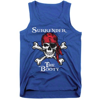 Surrender The Booty Funny Pirate Festival Tank Top