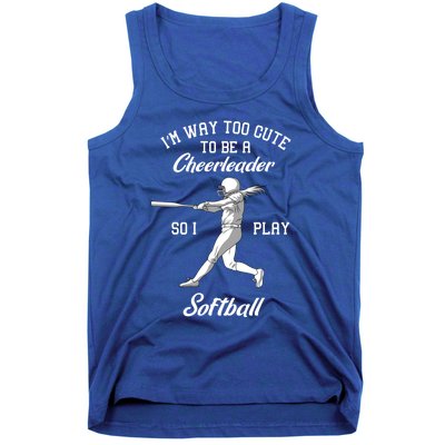 Softball Team Cool Gift Baseball Player Batter Gift Tank Top