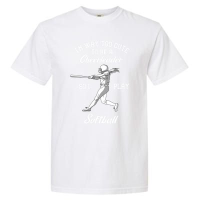 Softball Team Cool Gift Baseball Player Batter Gift Garment-Dyed Heavyweight T-Shirt