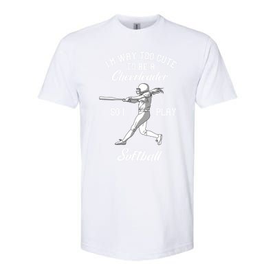 Softball Team Cool Gift Baseball Player Batter Gift Softstyle® CVC T-Shirt