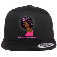 Stronger Than Cancer African American Woman Flatbill Hat