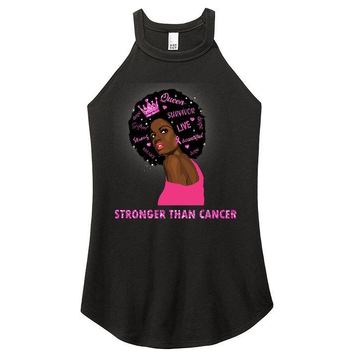 Stronger Than Cancer African American Woman Women's Perfect Tri Rocker Tank