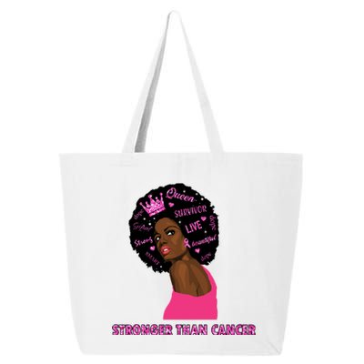 Stronger Than Cancer African American Woman 25L Jumbo Tote