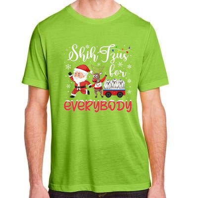 Shih Tzu Christmas Shih Tzus For Everybody Xmas Cute Gift Adult ChromaSoft Performance T-Shirt