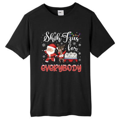 Shih Tzu Christmas Shih Tzus For Everybody Xmas Cute Gift Tall Fusion ChromaSoft Performance T-Shirt