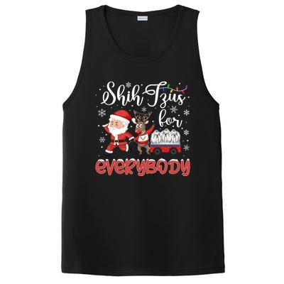 Shih Tzu Christmas Shih Tzus For Everybody Xmas Cute Gift PosiCharge Competitor Tank