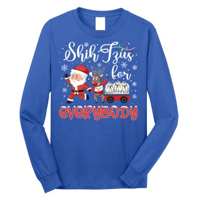 Shih Tzu Christmas Shih Tzus For Everybody Xmas Cute Gift Long Sleeve Shirt