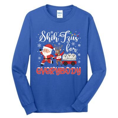 Shih Tzu Christmas Shih Tzus For Everybody Xmas Cute Gift Tall Long Sleeve T-Shirt