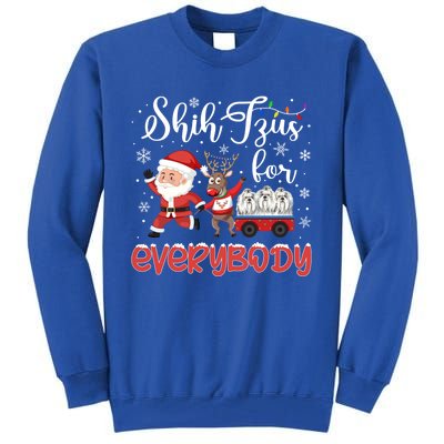 Shih Tzu Christmas Shih Tzus For Everybody Xmas Cute Gift Tall Sweatshirt