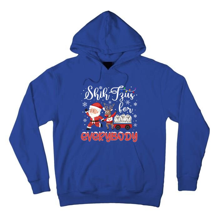 Shih Tzu Christmas Shih Tzus For Everybody Xmas Cute Gift Tall Hoodie