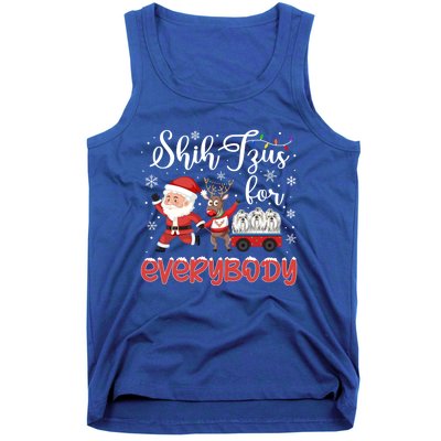 Shih Tzu Christmas Shih Tzus For Everybody Xmas Cute Gift Tank Top